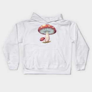 Cute Classic Red and White Mushroom Kids Hoodie